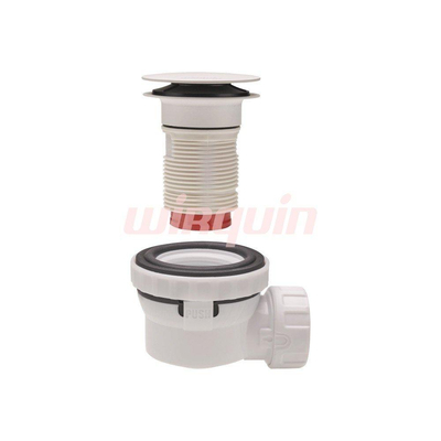 Wirquin Nano 6.7 Wastafelsifon - pop-up waste - wit