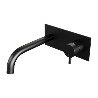 Brauer Black Edition Mitigeur lavabo encastrable économiseur d'énergie Noir mat