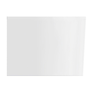 Wiesbaden Zenn baignoire d'angle droite 170 x 75 cm acrylique brillant blanc avec bonde brillant blanc