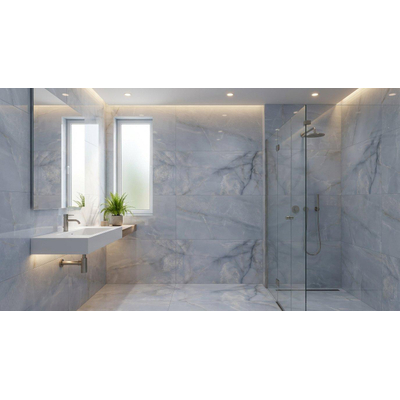 Terravito Alreno Carrelage mural et de sol en céramique - 60x120cm - 10.5mm - Bleu