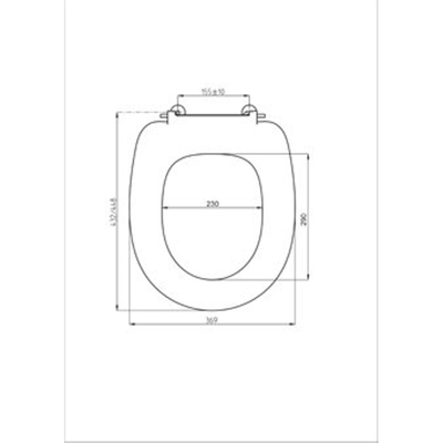 Plieger Economy abattant WC avec couvercle en thermoplastique avec kit de fixation en inox blanc