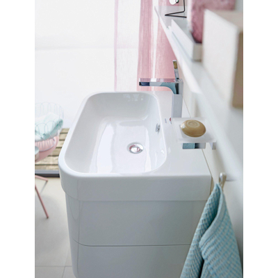 Duravit Happy D.2 Meubelwastafel - 60x50.5cm - met 1 kraangat - met overloop - wit