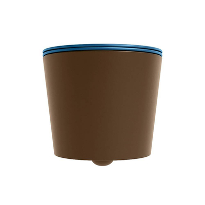 MONDIAZ LAVIE WC suspendu - 36x53cm - sans bride - Jeans (bleu) - softclose - quick-release - abattant WC - Rust (marron)