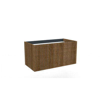 Arcqua Ridge Onderkast - 90x45.5x45cm - 1 lades - push to open - mdf gefolied - oak cafe