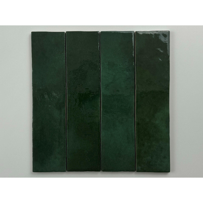 Terravito Mellina Carrelage mural céramique - 6x24.6cm - 8mm - Vert foncé