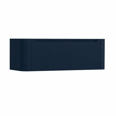 H&R badmeubelen Juice Wastafelonderkast - 120x45x40cm - afgeronde hoeken - 1 lade - geïntegreerde greep - blue oak
