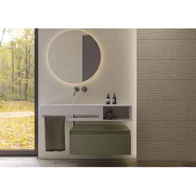 SAMPLE Terravito Evarno wandtegel - 30x75cm - gerectificeerd - Ivory mat (crème)