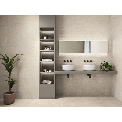 SAMPLE Terravito Larino wand- en vloertegel - 60x60cm - 9mm - gerectificeerd - Ivoor