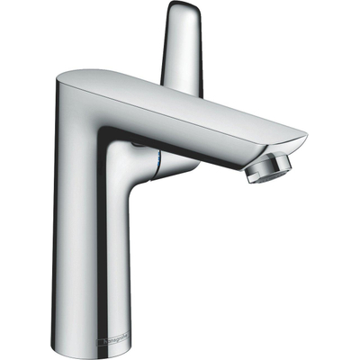 Hansgrohe Talis e 1 greeps wastafelkraan - 150 PopUp - trekwaste - mat wit