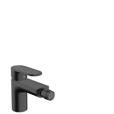 Hansgrohe Vernis Mitigeur bidet 1 trou + vidage pop-up métal noir mat