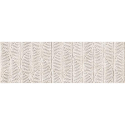 SAMPLE Metropol Isola Decor-strip - 30x90cm - 10.3mm - gerectificeerd - Witte scherf - Beige (Beige)