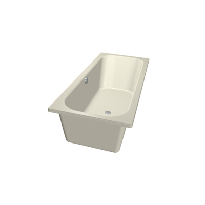 Xenz Aruba Ligbad - 170x75x48 - afvoer Midden - acryl - pergamon