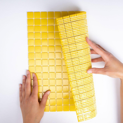 The Mosaic Factory Amsterdam mozaïektegel - 32x32cm - 4mm - vierkant - mat yellow (geel)