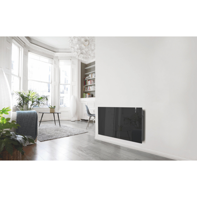 DRL E-Comfort Erea elektrische radiator - 45x102cm - 1500Watt - WiFi - glas - zwart