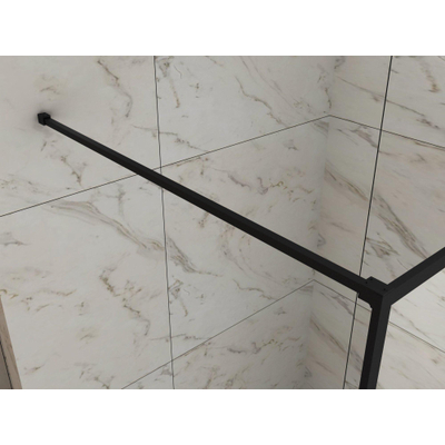 Wiesbaden Stabilisatiestang 1200mm pour douche à l'italienne Square mat noir