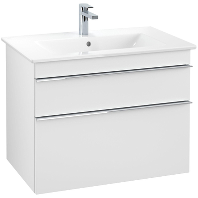Villeroy & Boch Venticello meuble de salle de bains sous lavabo - 75,3x59cm - 2x tiroir blanc mat