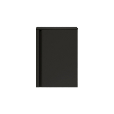 Saniclass Chaci Meuble sous-lavabo pour lave-mains - 40x55cm - 1 porte - avec plan de dessus - noir mat