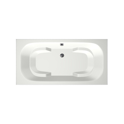 Xenz Tanga Baignoire duo - 180x90x51 - bonde centrale - acrylique - blanc mat