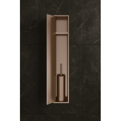 Hotbath &MORE Inbouw nis & borstelgarnituur - 16x60x12.6 cm - tuscan bronze (brons)