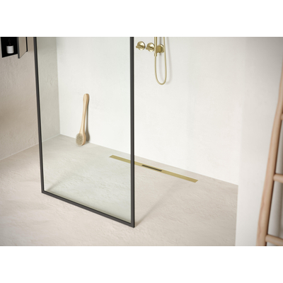 Easy drain R-line Clean Color caniveau de douche 80cm laiton brossé