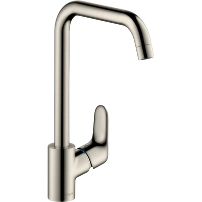 Hansgrohe Focus m41 E2 keukenkraan - met hoge - draaibare uitloop instelbaar - 110 - 150 en 360 - rvs look
