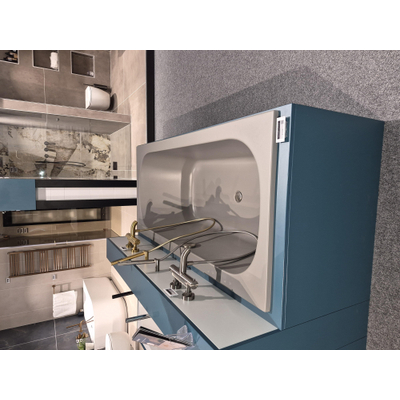 Xenz Aruba Ligbad - 180x80x48 - afvoer Midden - acryl - cement