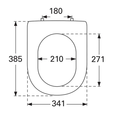 Villeroy & Boch Subway 2.0 abattant de WC - compact - déclipsage rapide - avec softclose - avec couvercle - blanc Alpin