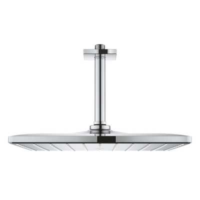 GROHE Rainshower Mono 310 Cube Douche de tête - 31x31cm - 1 type de jet - bras de plafond 14,2cm - chrome