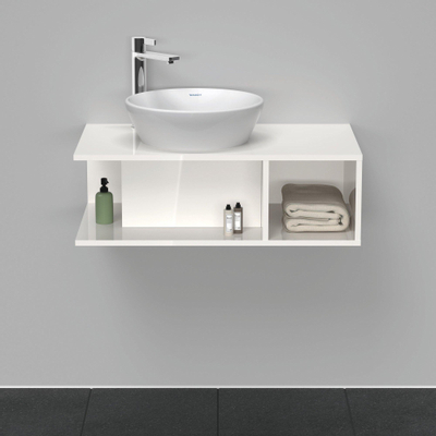 Duravit D-neo Meuble sous vasque 80x48x26cm sans tiroir Blanc haute brillance