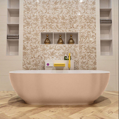 MONDIAZ FLOAT Baignoire autoportante - 170x80cm - couleur Rosee / Rosee