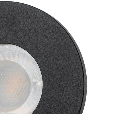 QAZQA Shed Spot encastrable - 8,5x8,5 cm - IP54 - rond - noir mat