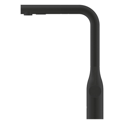Grohe Essence New Keukenmengkraan - L-uitloop - phantom black (zwart)