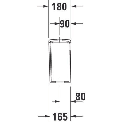 Duravit ME by Starck réservoir double chasse + mécanisme intérieur avec arrivée d'eau par le bas à gauche 6L double chasse blanc