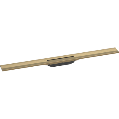 Hansgrohe RainDrain Flex caniveau de douche - 90cm - mural - brushed bronze