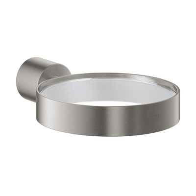 GROHE Atrio Porte-gobelet - 5.6x10.2x3.5cm - sans verre - super acier