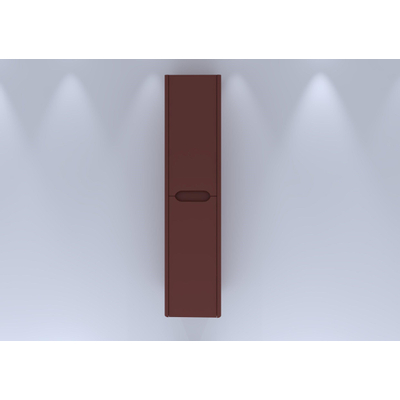 H&R badmeubelen Juice Hoge Kast - 40x35x170cm - met ronde hoeken - 2 deuren - linksdraaiend - terra mat