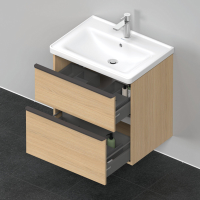 Duravit D-neo Meuble sous vasque 63.4x45.2x62.5cm 2 tiroirs Chêne naturel mat