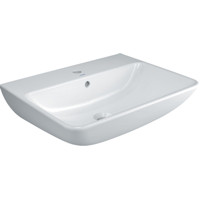 Duravit Me by starck wastafel 60x46 cm. 1x kraangat met overloop wit