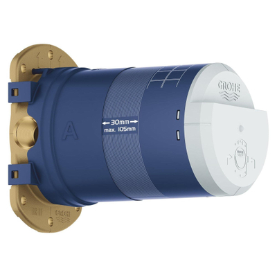 Grohe SmartControl inbouw regendoucheset – thermostatisch – Ø31 cm ronde hoofddouche – staafhanddouche – mat phantom black