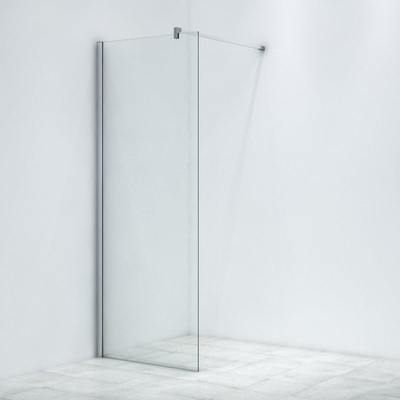 Saniclass Bellini Douche à l'italienne 80x200cm profil chromé et verre de sécurité anti-calcaire