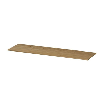 INK Topdeck Wastafelblad - 160x45x2cm - tbv onderkast - MDF - Fineer Natur