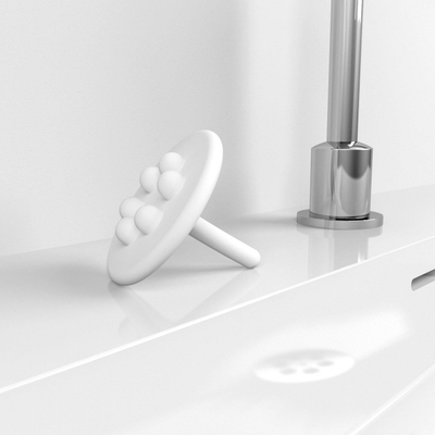 Clou Wash Me arrêt d'eau silicone Blanc