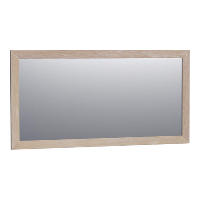 BRAUER Citrine miroir - 140x70cm - rectangulaire - lamelles chêne blanc cadre
