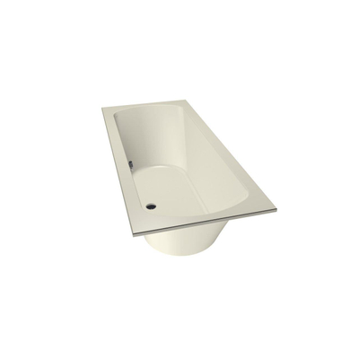 Xenz Lagoon Duobad - 170x75x53 - afvoer Midden - acryl - pergamon