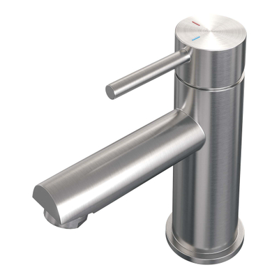 Brauer Brushed - Edition Wastafelmengkraan opbouw - laag - model a - PVD - geborsteld RVS SHOWROOMMODEL
