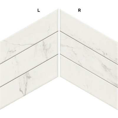 Realonda Cerámica Diamond vloer- en wandtegel 40x70cm Marmer look Calacatta Chevron Mat