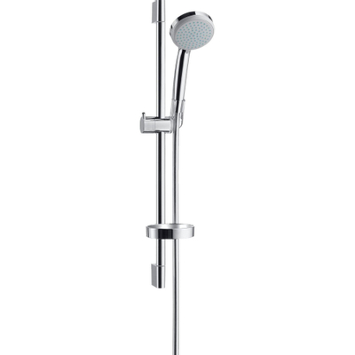 Hansgrohe Croma 100 Unica C glijstangset - met handdouche Croma - 100 Vario - 65cm - 9.4l min - ecosmart - hoogglans chroom