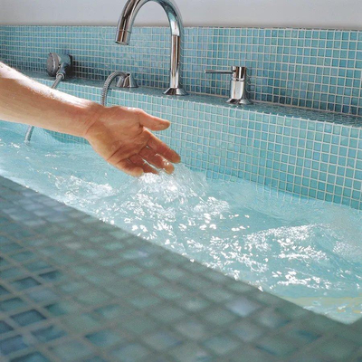 Sicis Waterglass Carreau de mosaïque 30x30cm 4mm 45 Bleusky