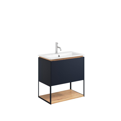 Crosswater Mada Planche & Cadre - 60x25x35.5cm - acier - Bleu Indigo