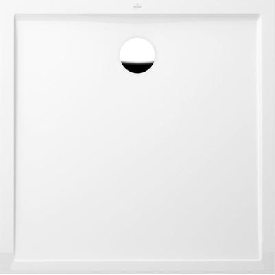 Villeroy & Boch Futurion Flat douchebak quaryl vierkant - 100x100x2.5cm - White Alpine (glans wit)